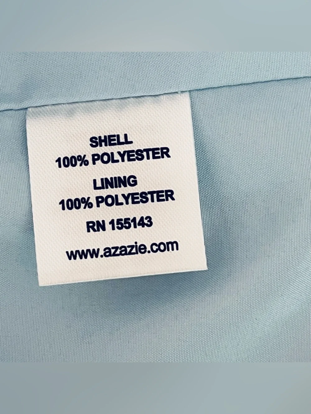 Azazie Sky Blue A-Line Off the Shoulder Chiffon Convertible Dress Size 4 - Picture 5 of 9